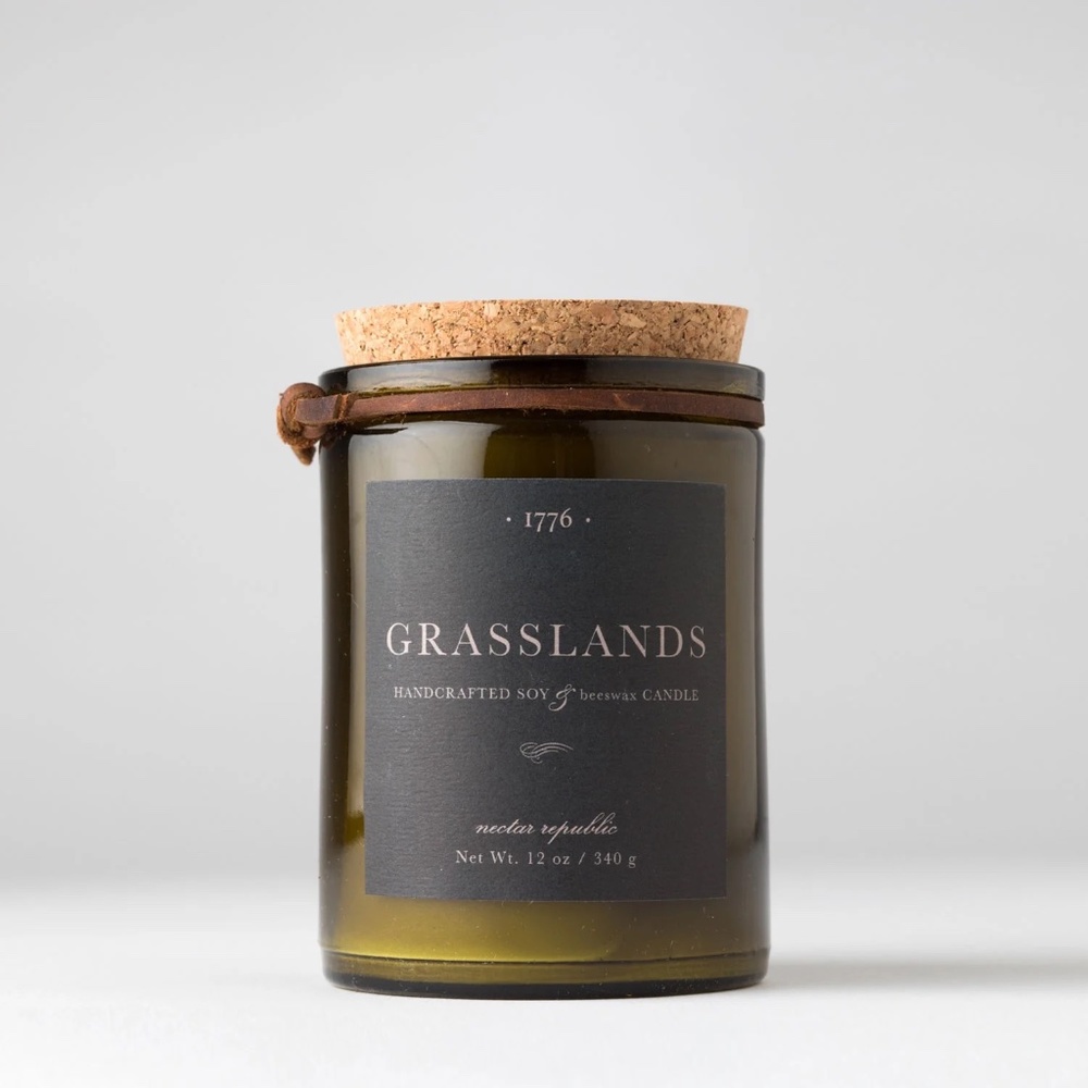 1776 - Beeswax Candle - Grasslands